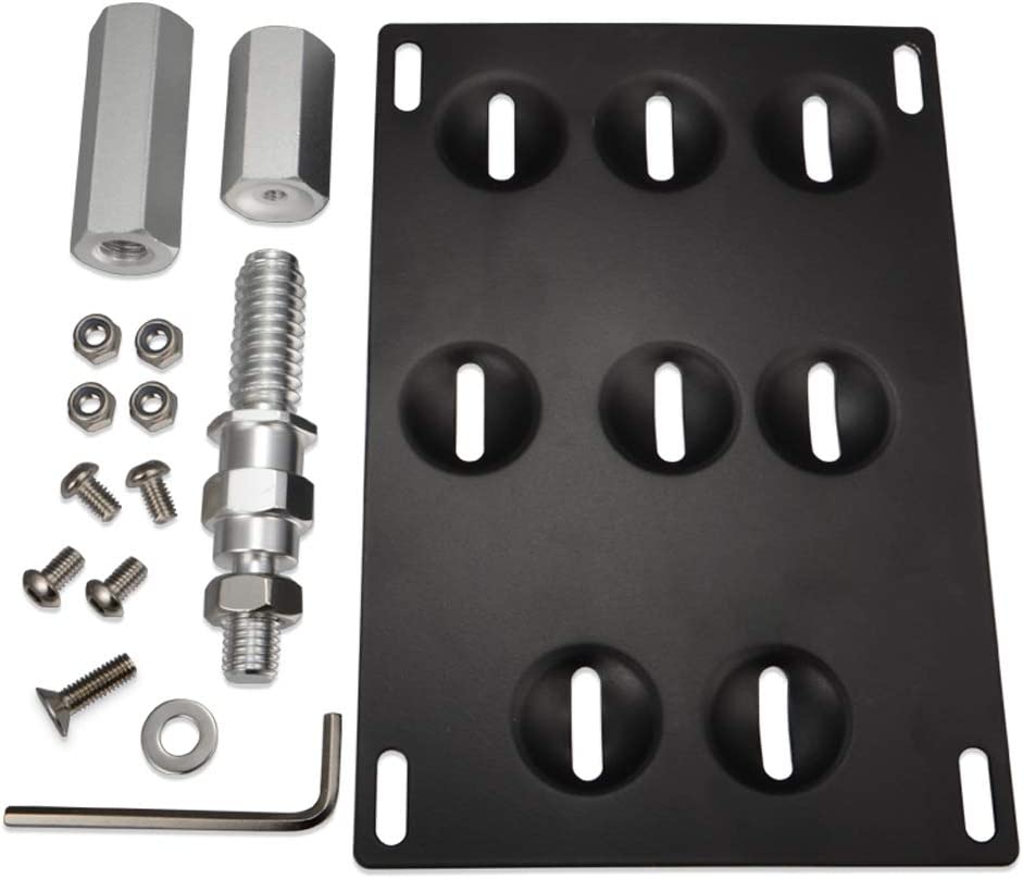 E9x Tow Hook Front License Plate Mounting Bracket