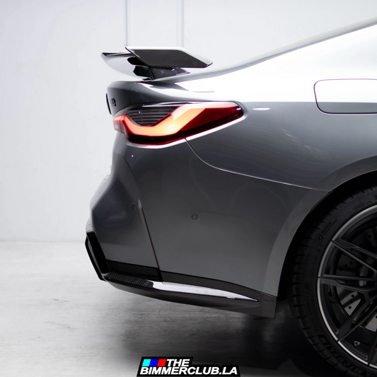 G8x M3 / M4 Dry Carbon Fiber Rear Bumper Splitters