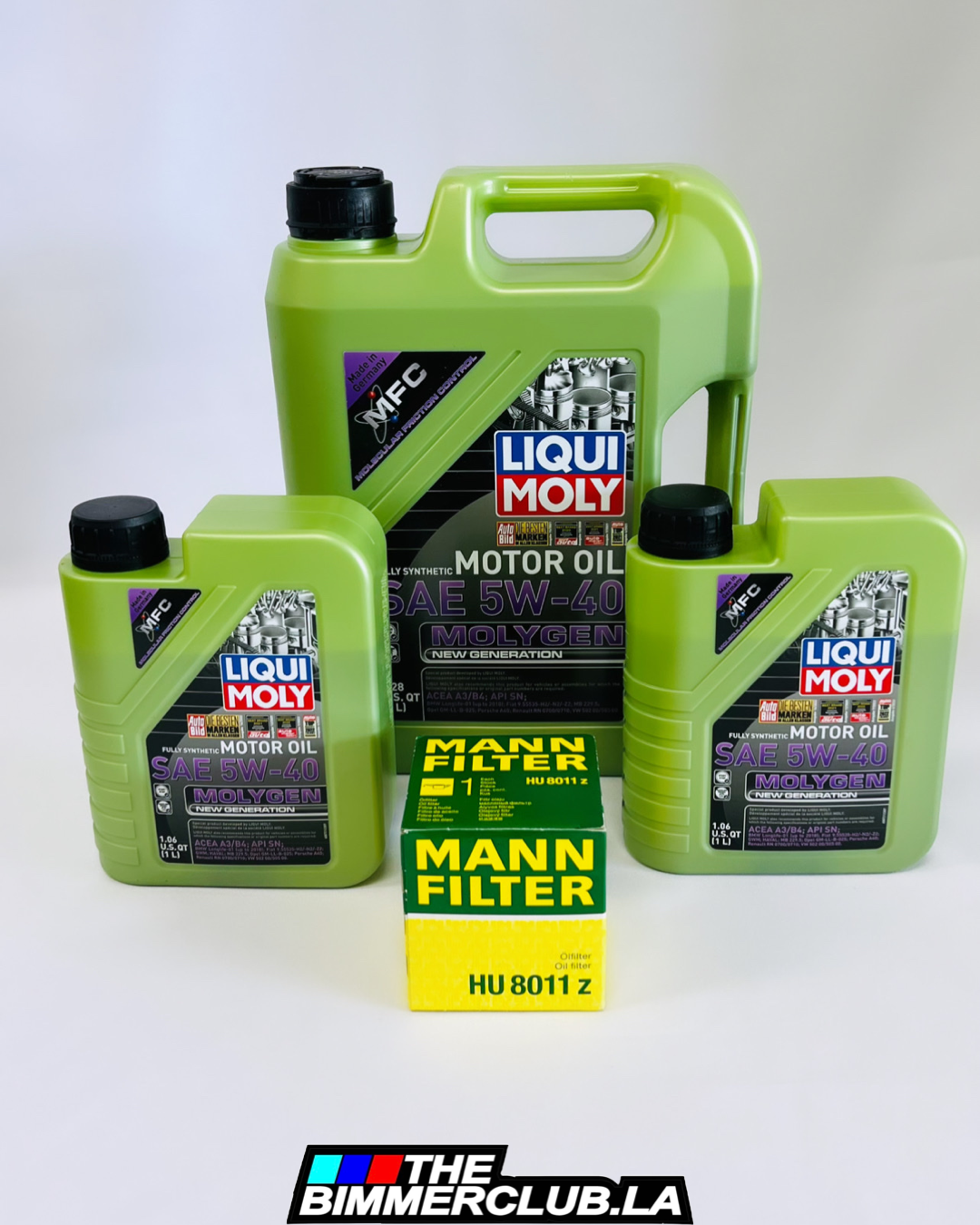 S55 Liqui Moly 5W-40 Oil Change Kit (Molygen)