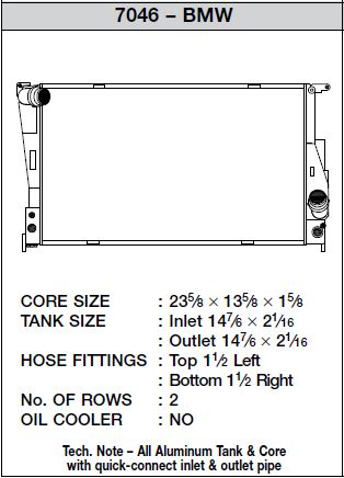 CSF High-Performance N54 Radiator (Automatic Trans)