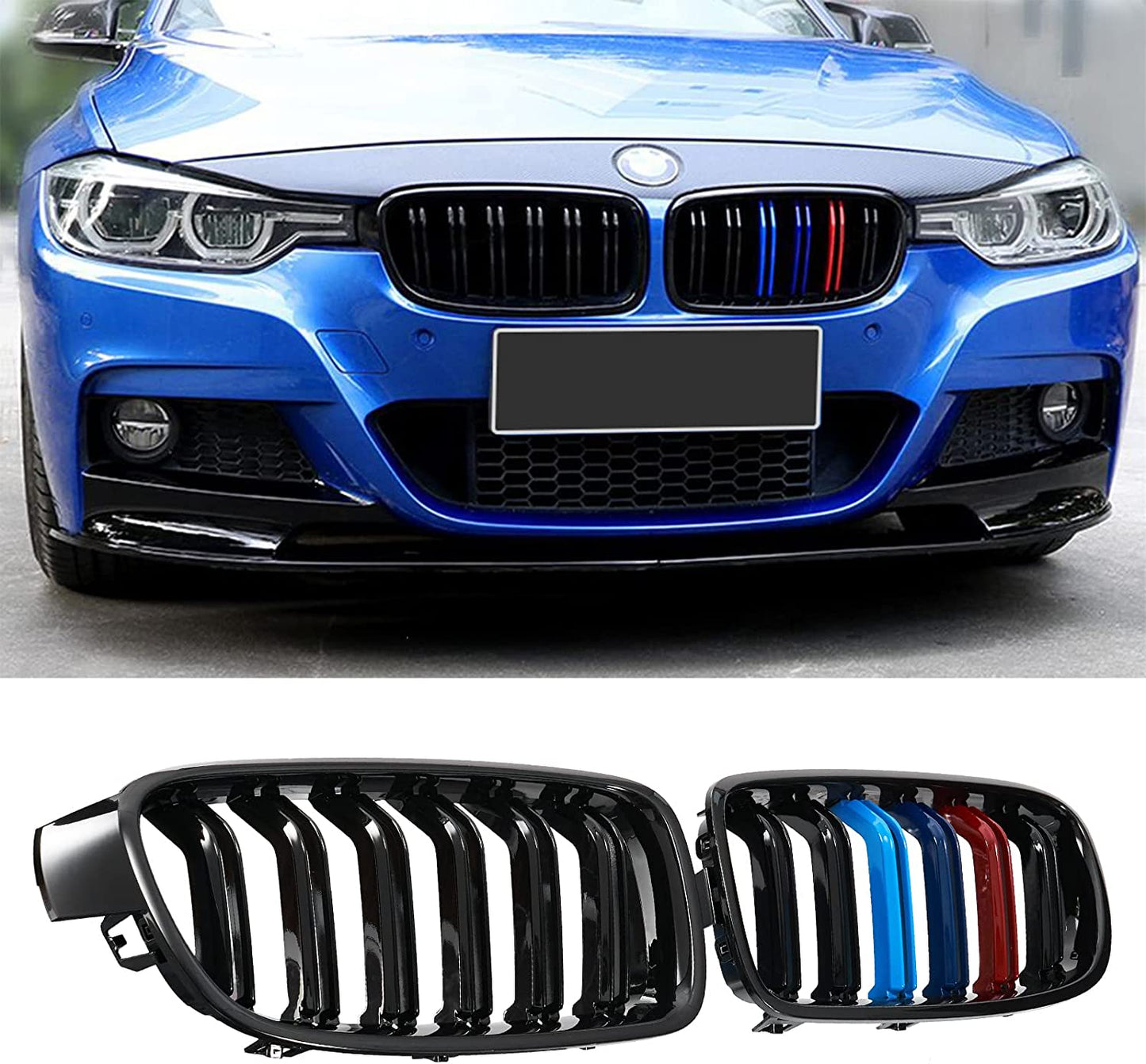 F30 / F31 - F8x Style Grilles (M Colored Slats)