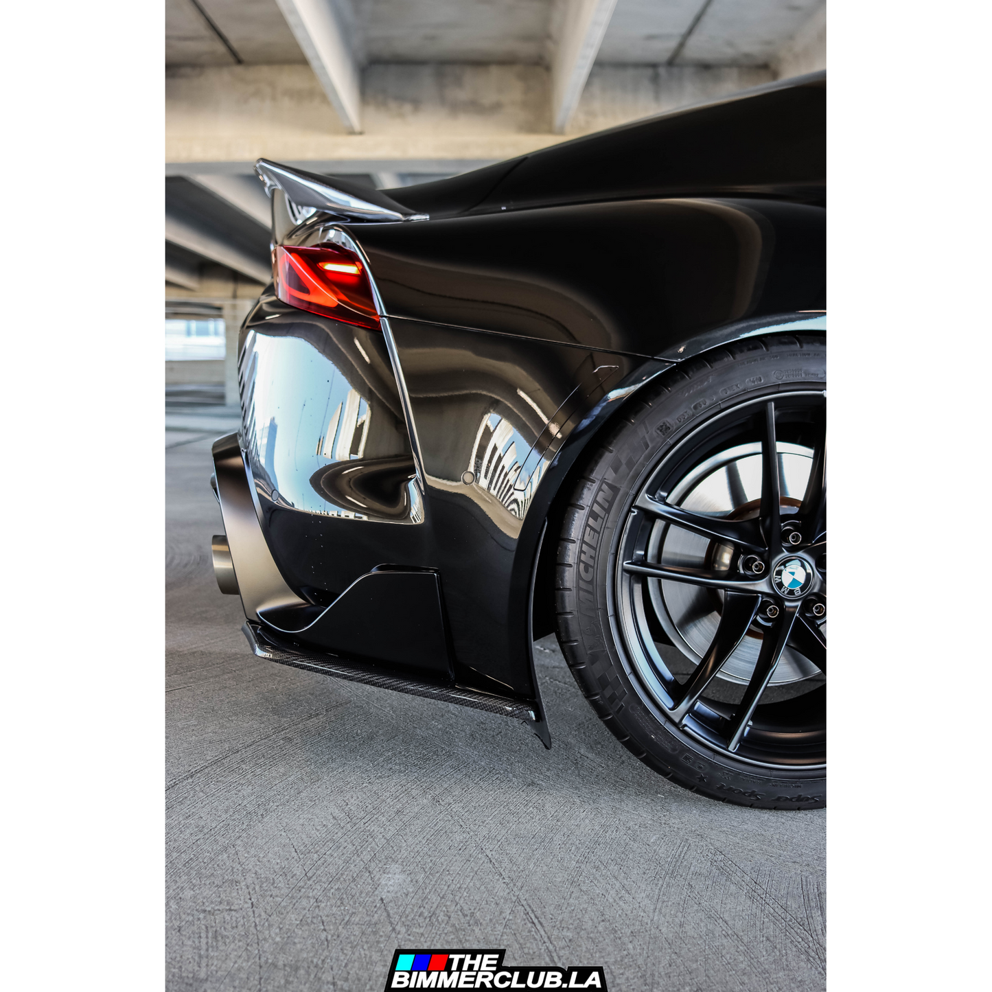 MK5 A90 Supra Carbon Fiber Rear Bumper Side Splitters