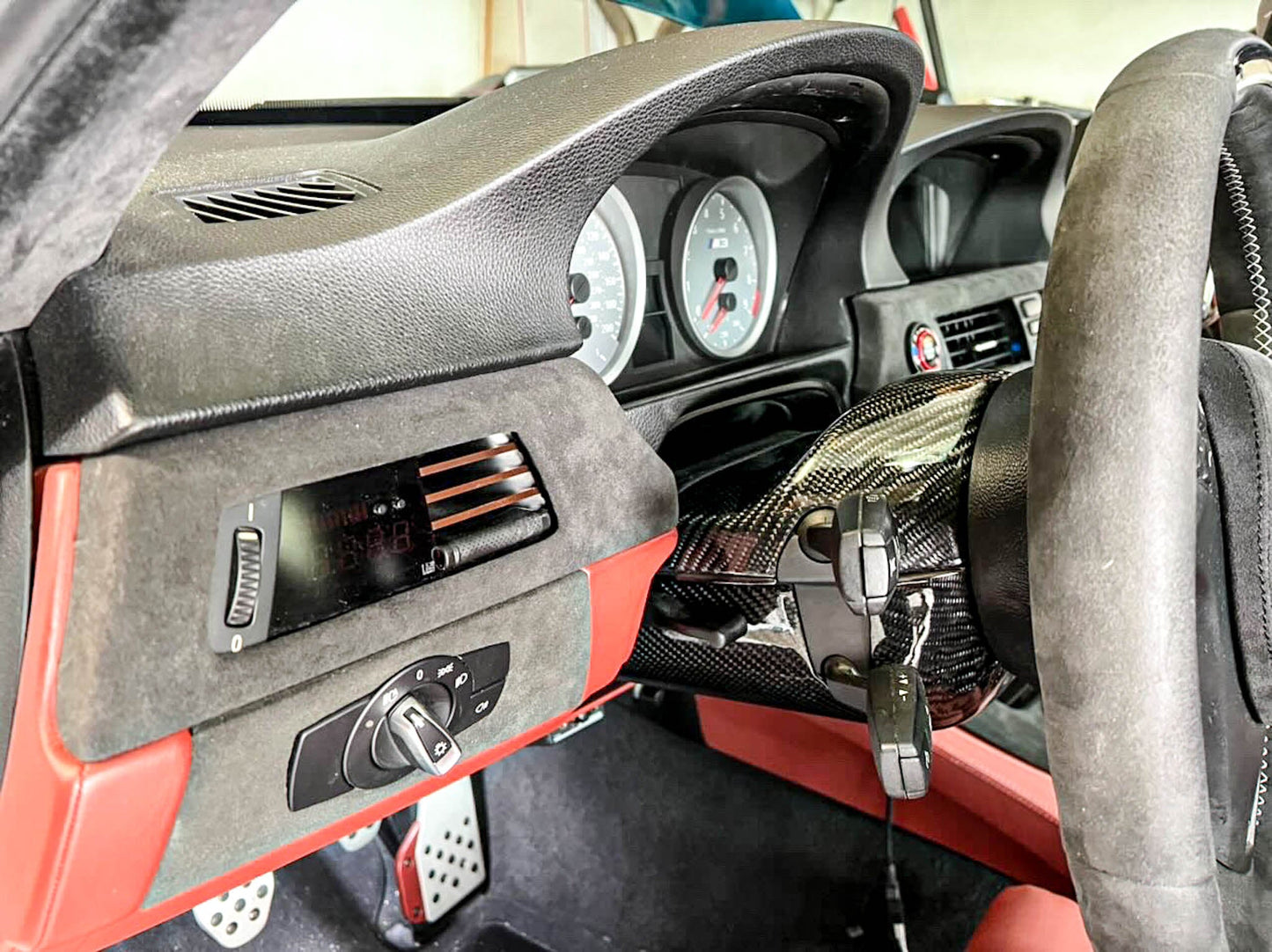 BMW Carbon Fiber Steering Wheel Column