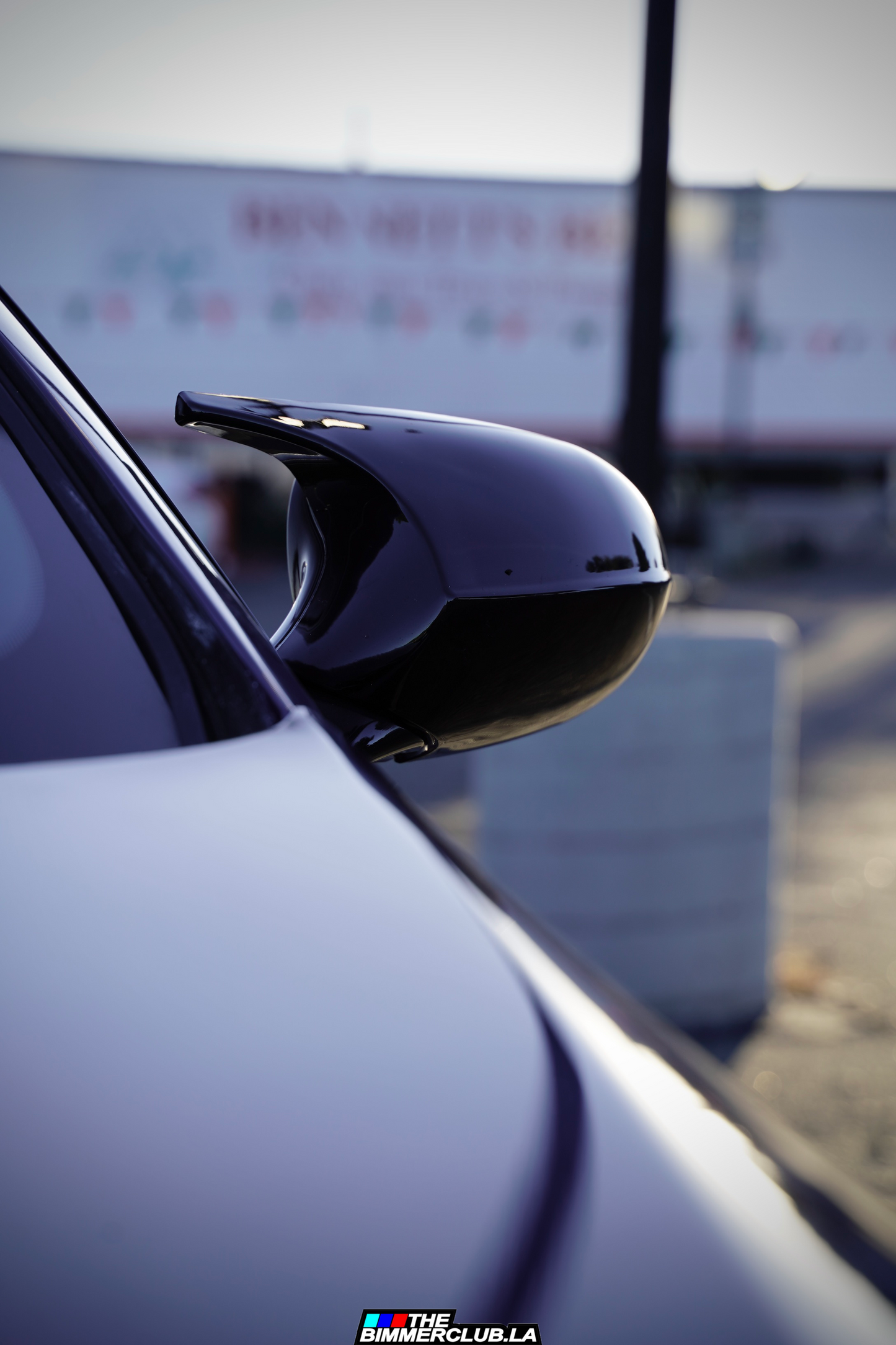 E9x Gloss Black M3 Style Mirror Caps