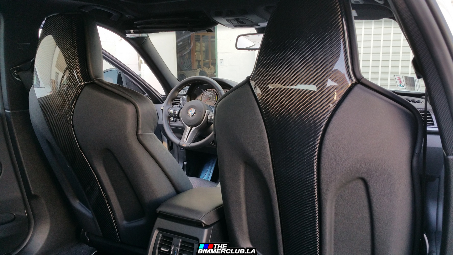 F80 / F82 / F83 Carbon Fiber Back Seat Covers