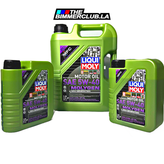 N5x Liqui Moly 5w-40 Oil Change Kit (Molygen)