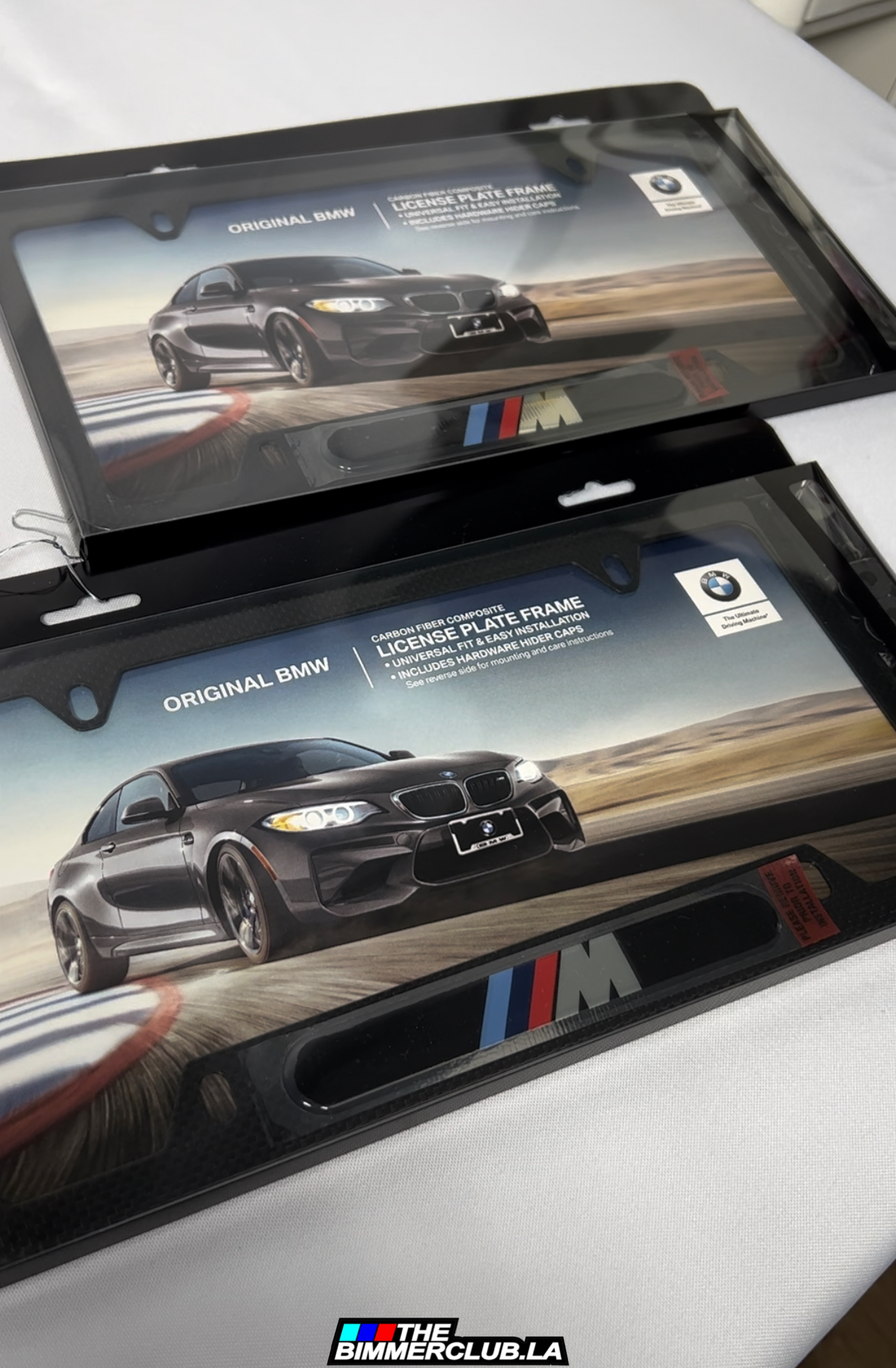 M Performance Carbon Fiber License Plate Frame Genuine BMW